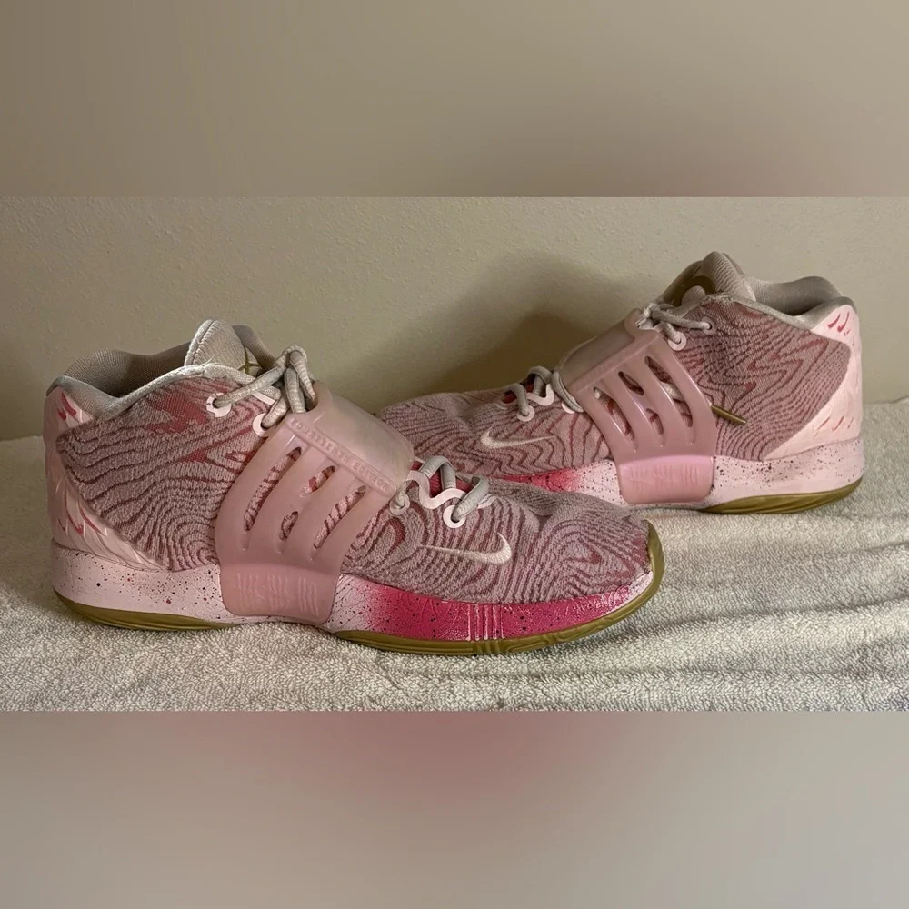 Nike KD 14 Aunt Pearls Men's Size 8 Basketball Shoe Pink Sneaker